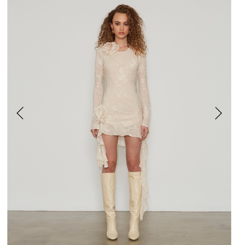 Elegant Cream Lace Dress